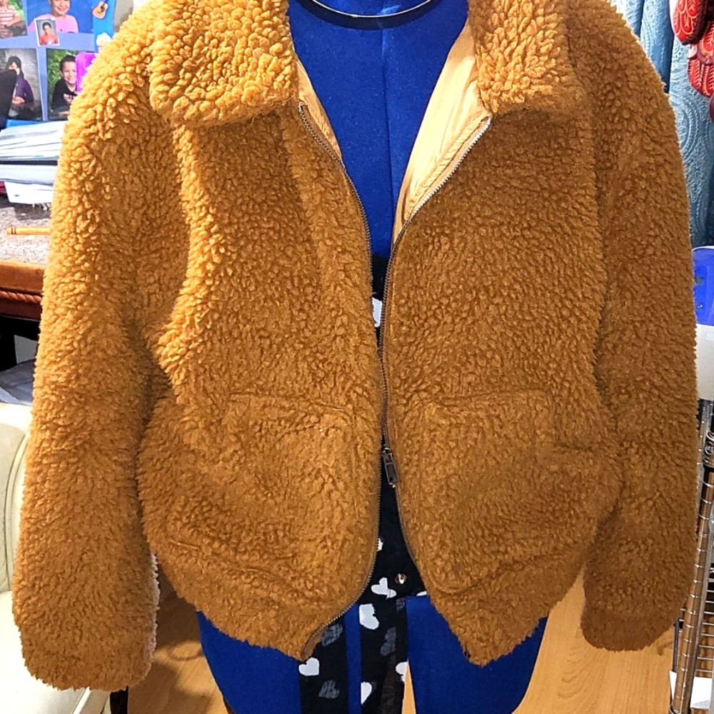 Outer Edge Teddy Brown Women Jacket